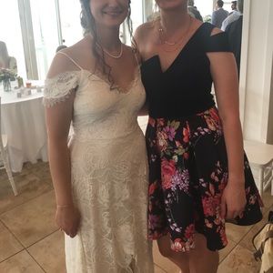 Betsy and Adam Dark blue dress NWT